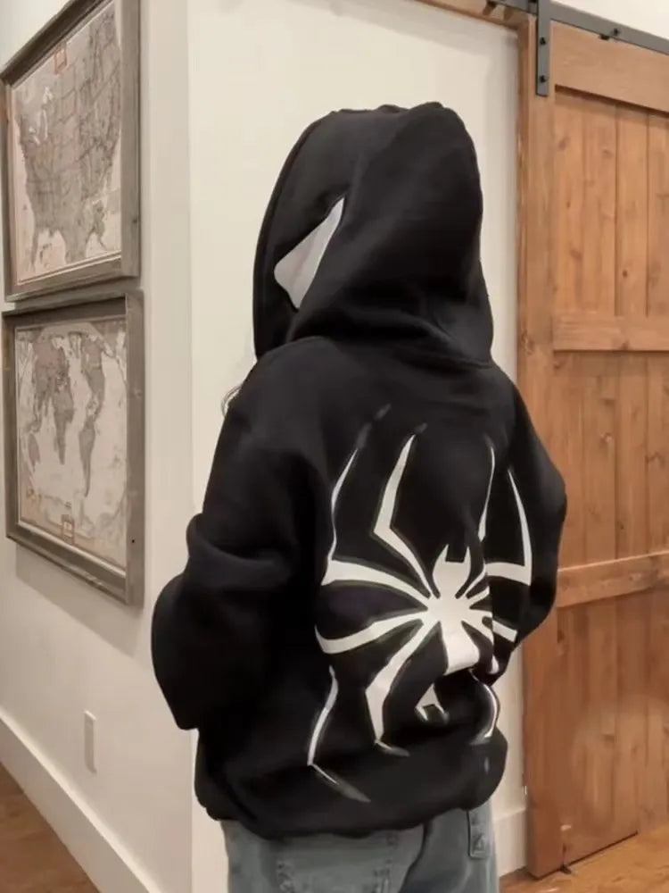 Spider Zip Up Hoodie