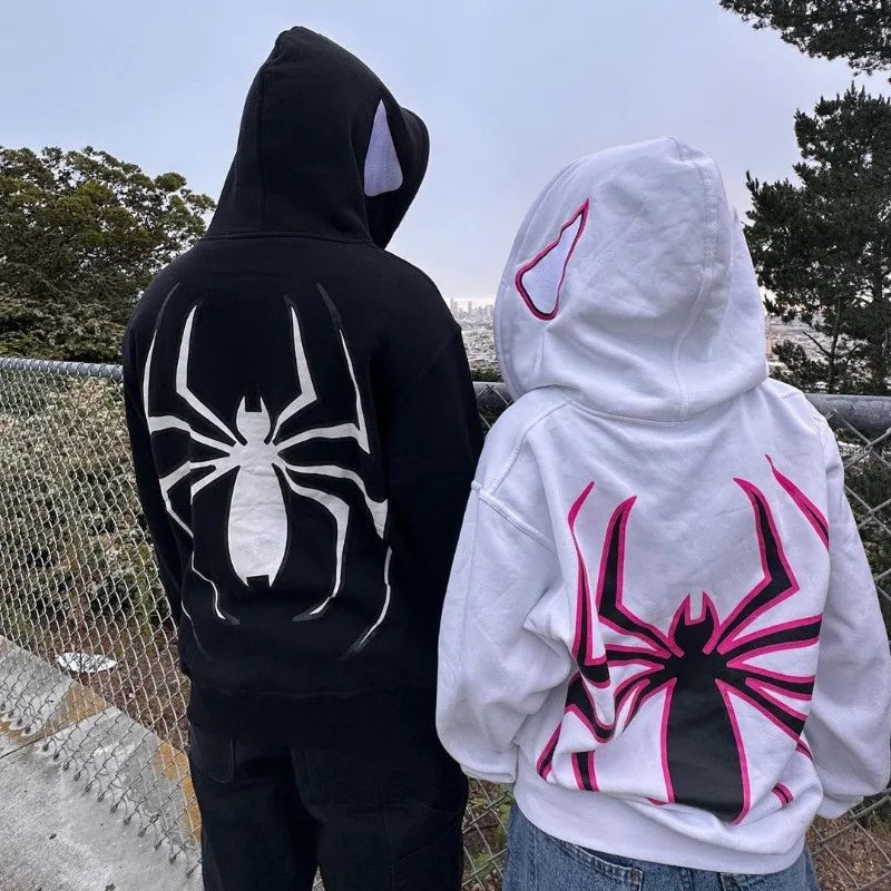 Spider Zip Up Hoodie