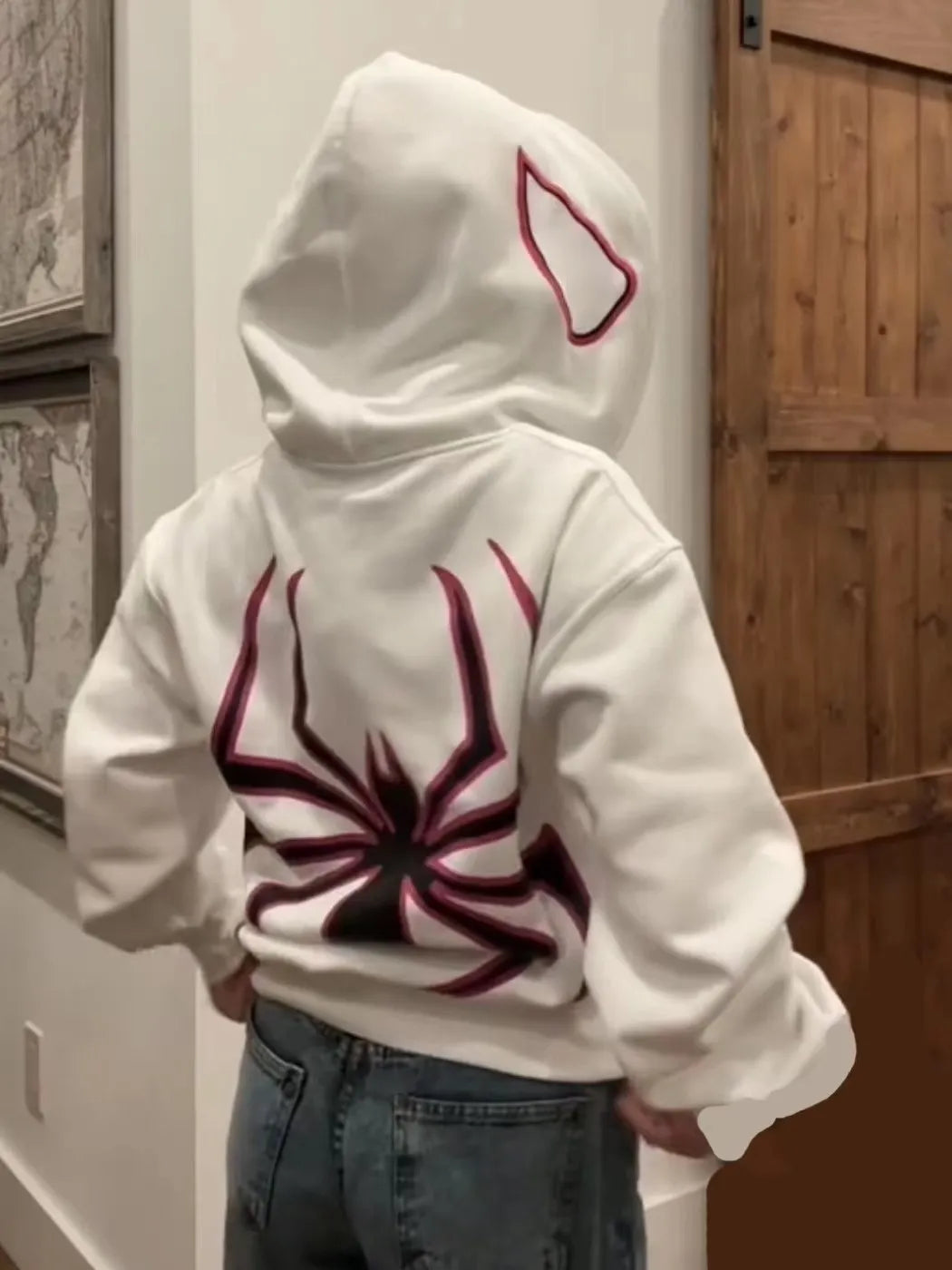 Spider Zip Up Hoodie