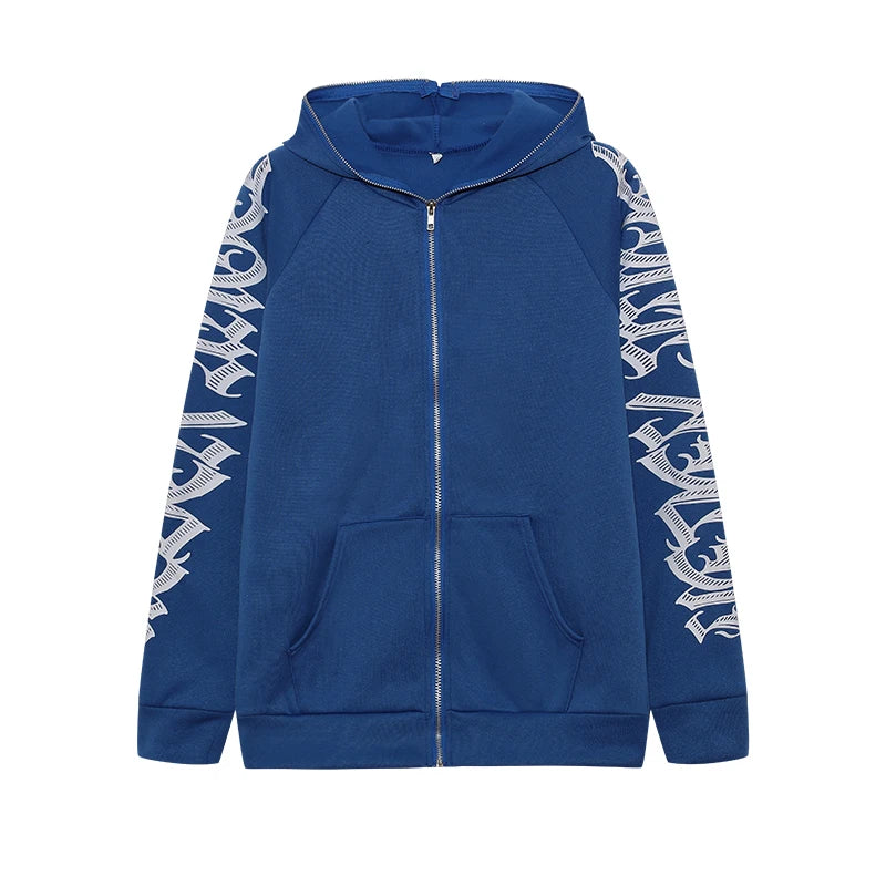 Zipper Monochrome Hoodie