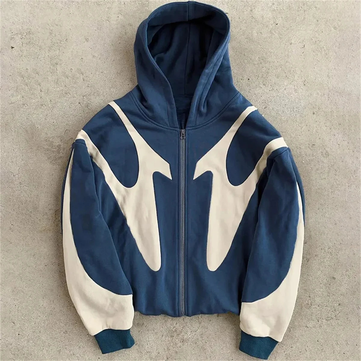 Retro Zipper Streetwear Hoodie