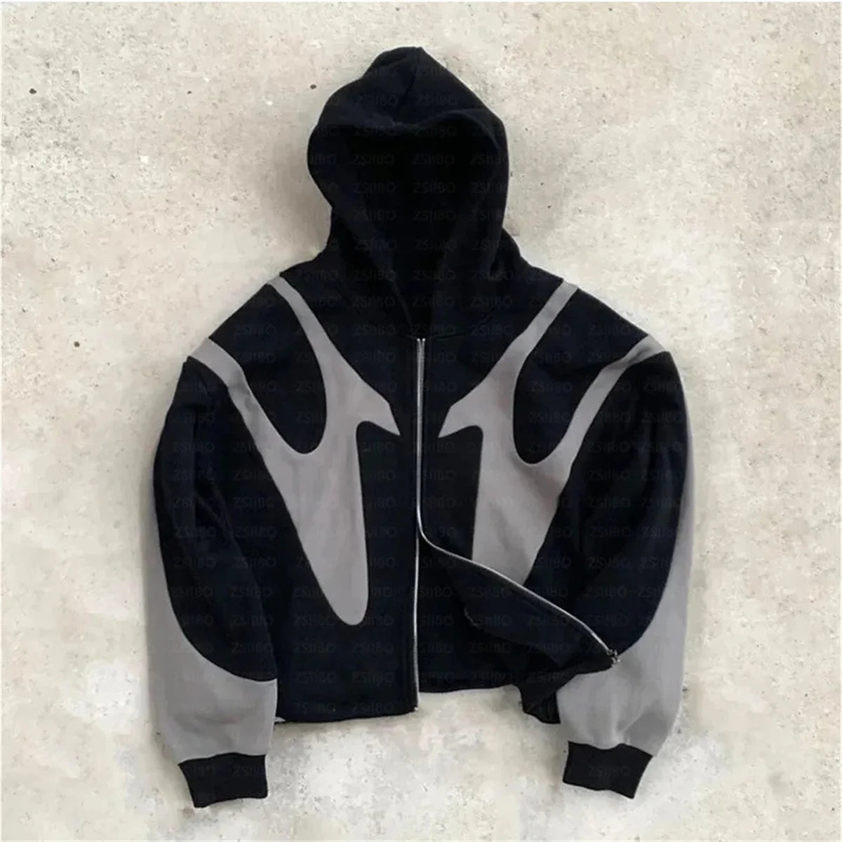 Retro Zipper Streetwear Hoodie